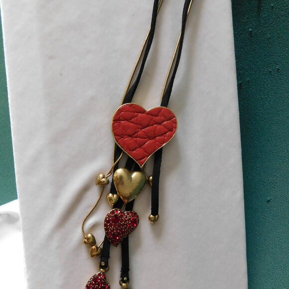 Ladies Pilgrim Red Heart Necklace - Picture 2 of 5